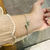 Zircon Stone Adjustable Snake Bracelet